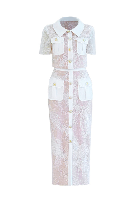 PRETTIER TOP AND SKIRT SET