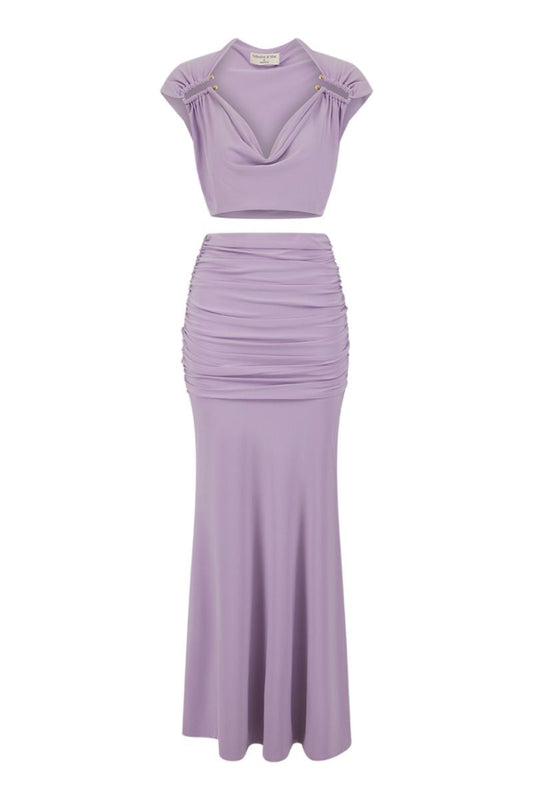 OLERIA CO-ORD SET IN PURPLE