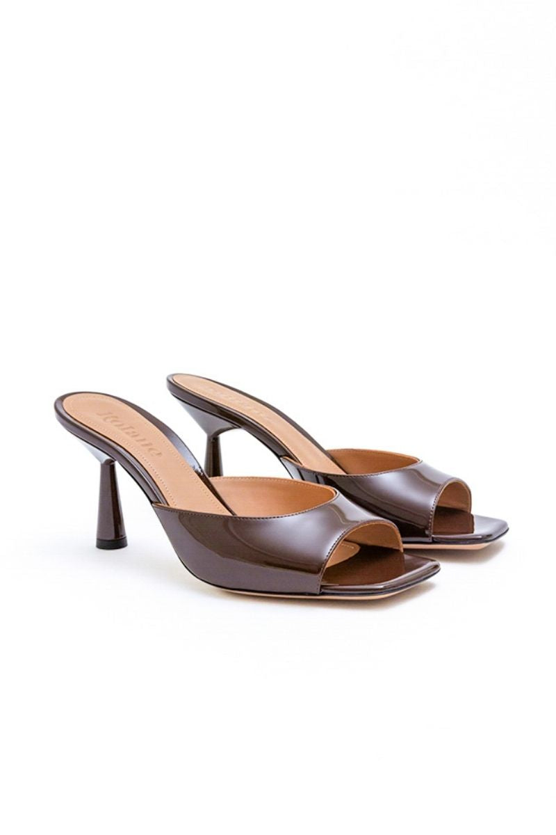 GRETA MULE IN CHOCOLATE BROWN
