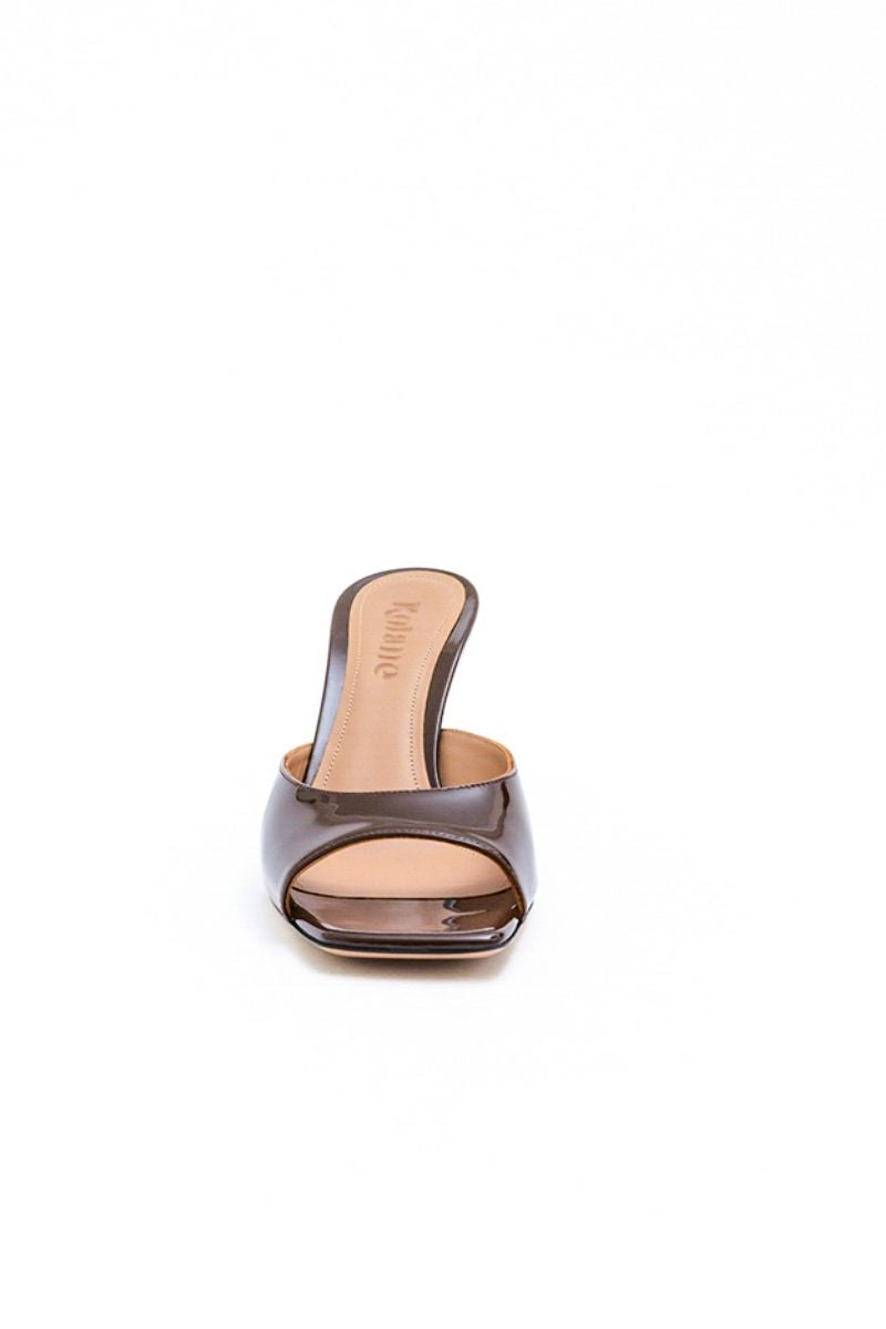 GRETA MULE IN CHOCOLATE BROWN