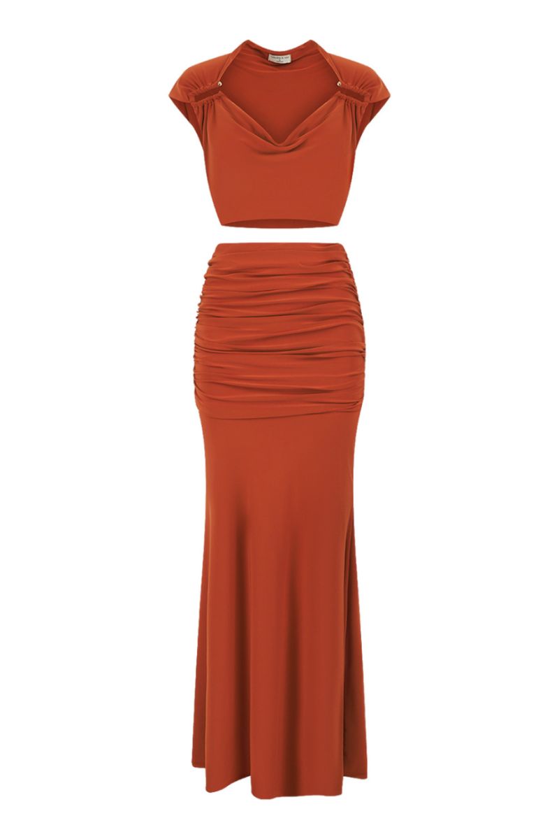 OLERIA CO-ORD SET IN ORANGE