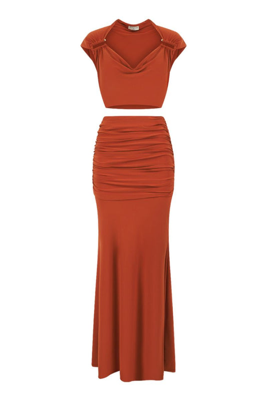 OLERIA CO-ORD SET IN ORANGE