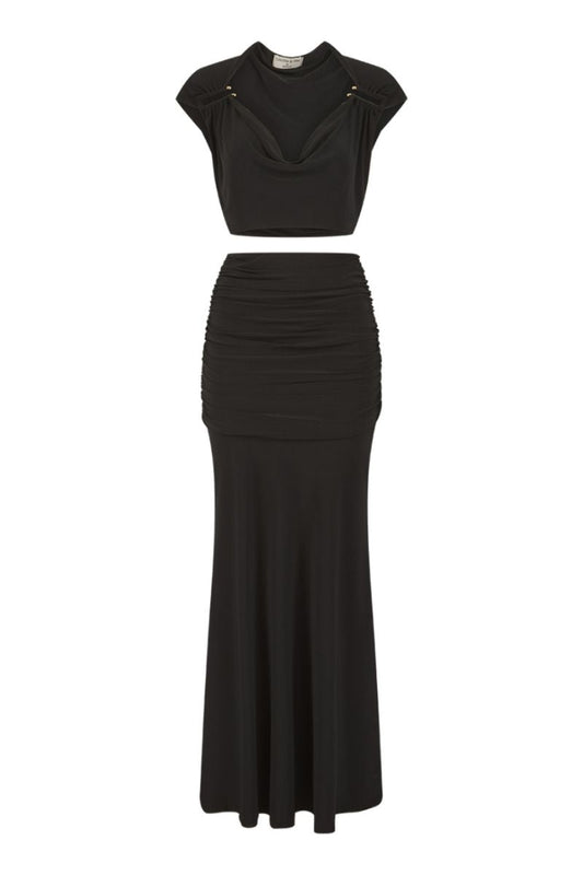 OLERIA CO-ORD SET IN BLACK