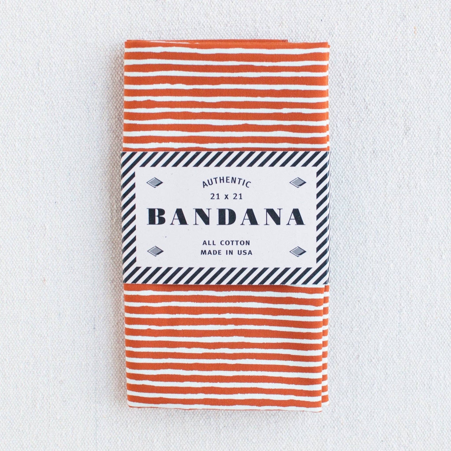 Marmalade Orange - Striped Bandana - Abracadana