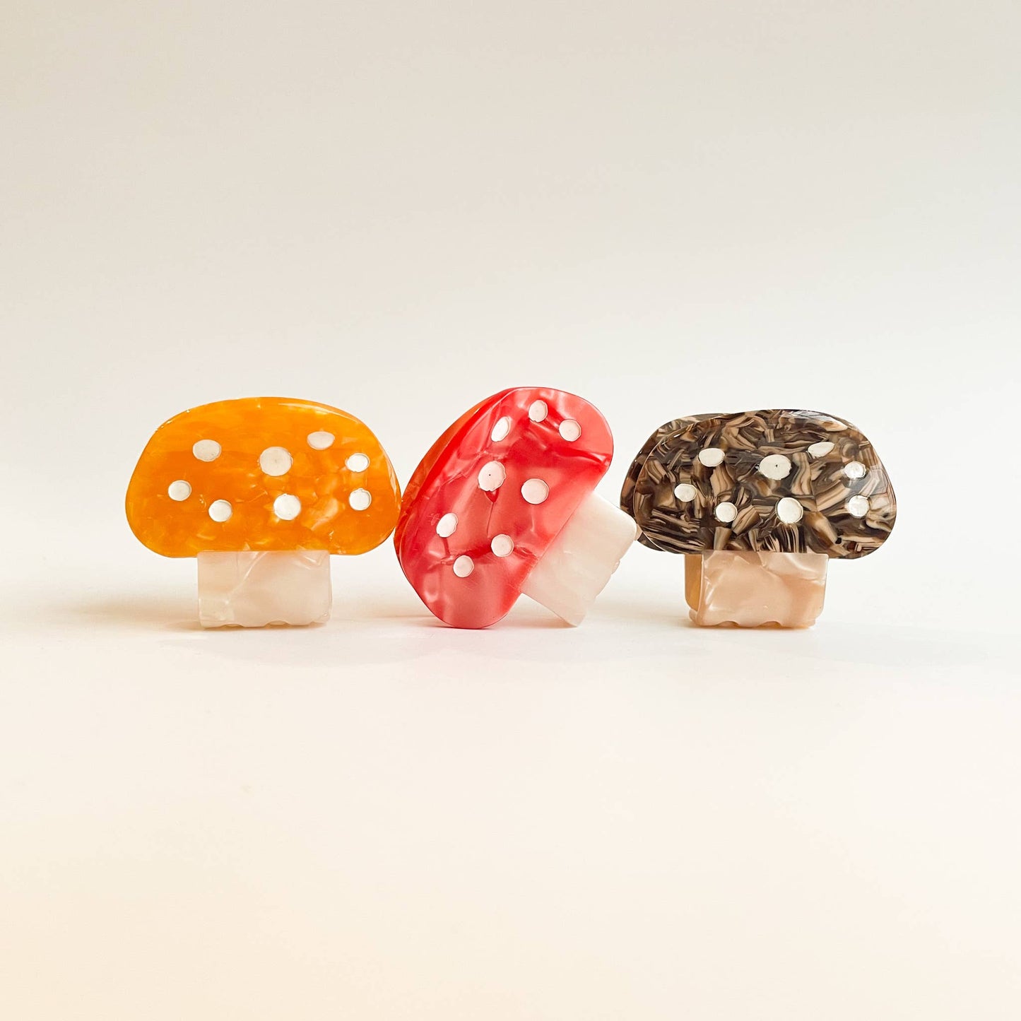 Mushroom Medley - Alice | Small Mushroom Claw Clip - Red