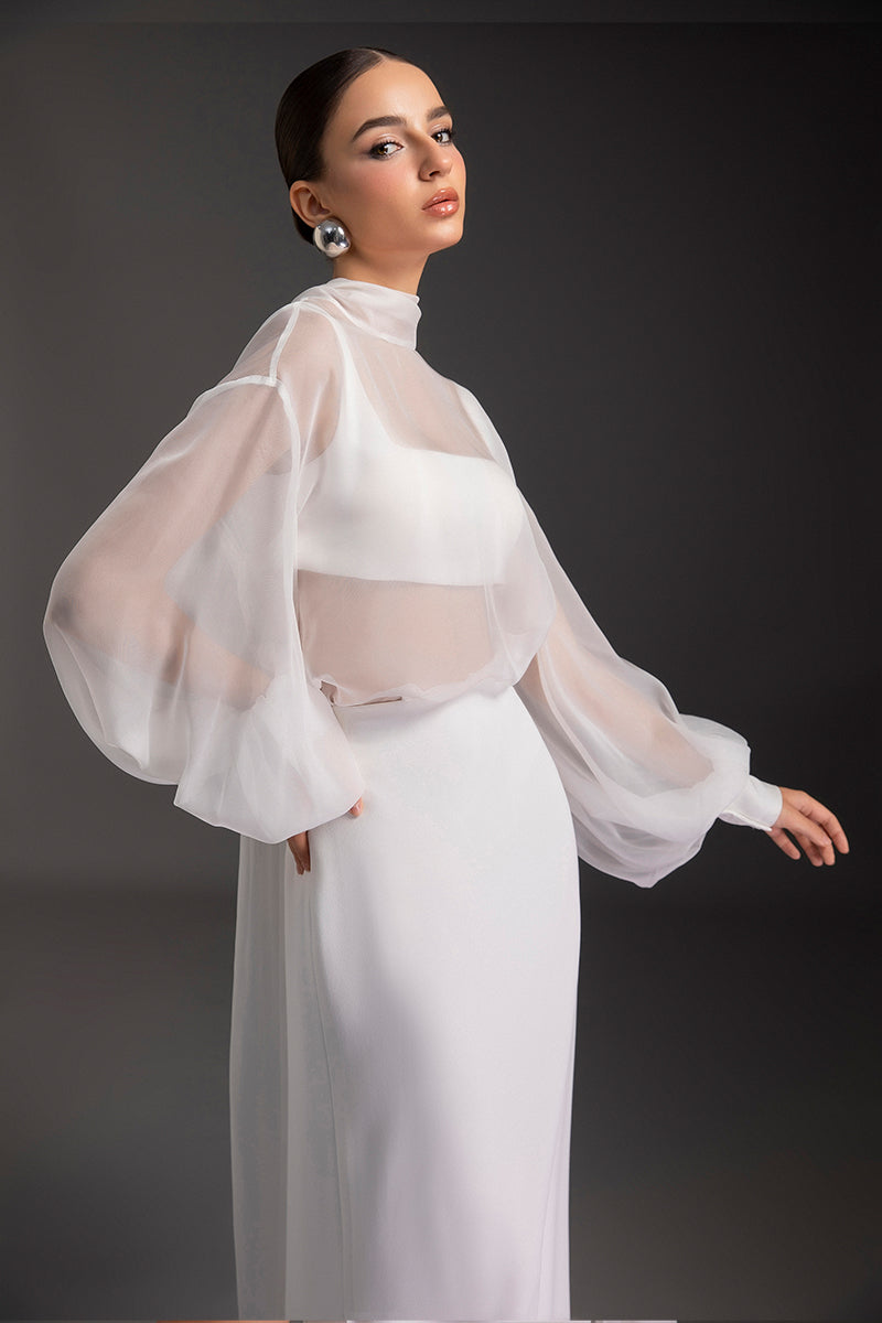 ETHEREAL ELEGANCE TOP AND SKIRT SET