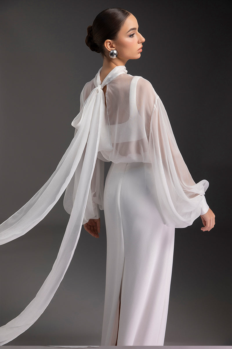 ETHEREAL ELEGANCE TOP AND SKIRT SET