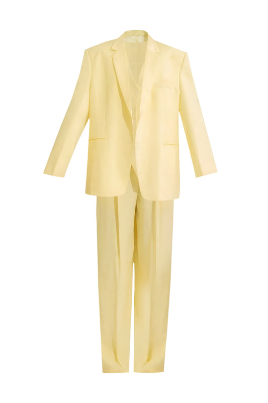 DANIELLE BUTTER YELLOW SUIT SET