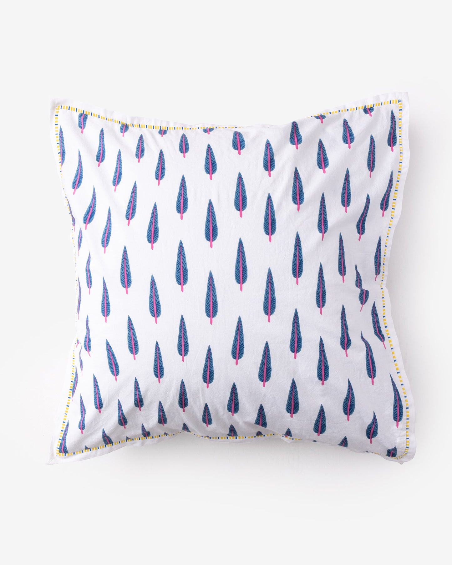 Cypress Leaf - Sham - Berry Blue