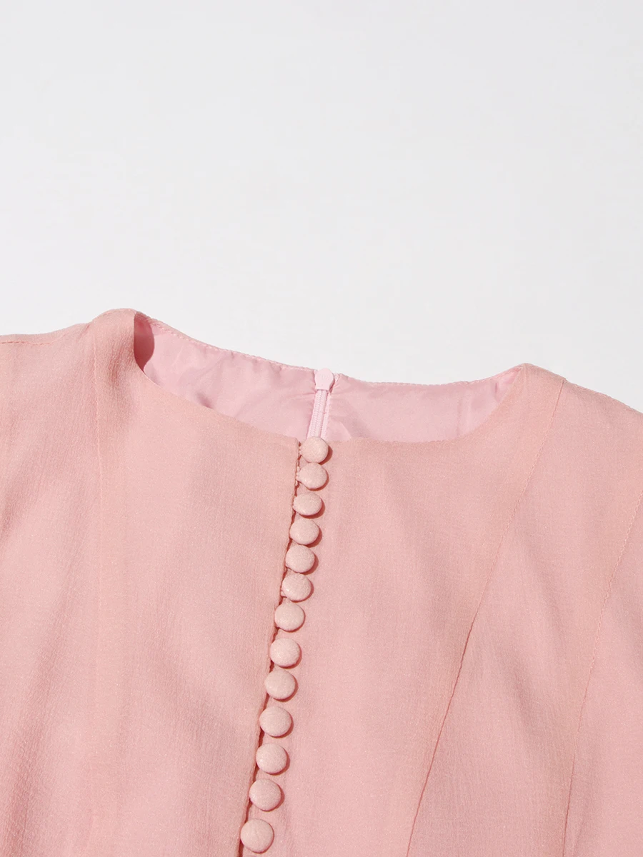 Elegant Ruffle Flare Sleeve Dress