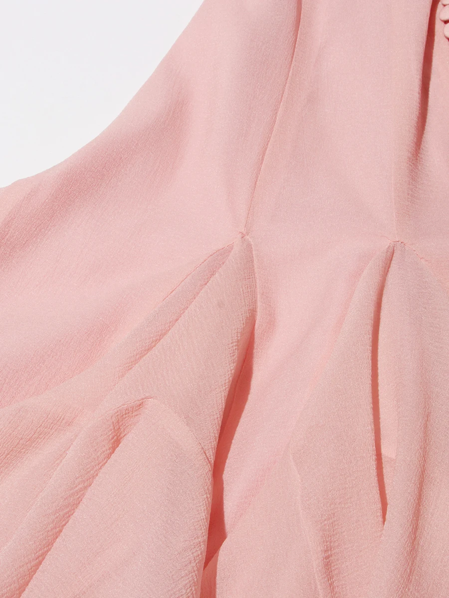 Elegant Ruffle Flare Sleeve Dress