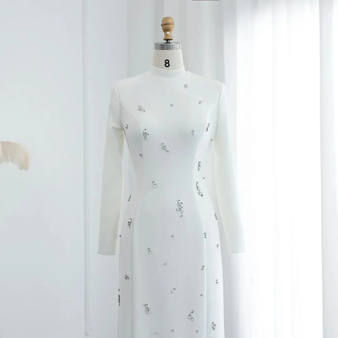 Luxury Crystal Maxi Gown