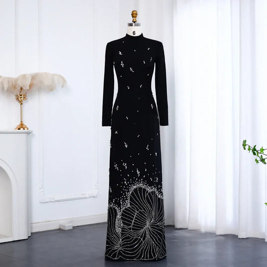 Luxury Crystal Maxi Gown