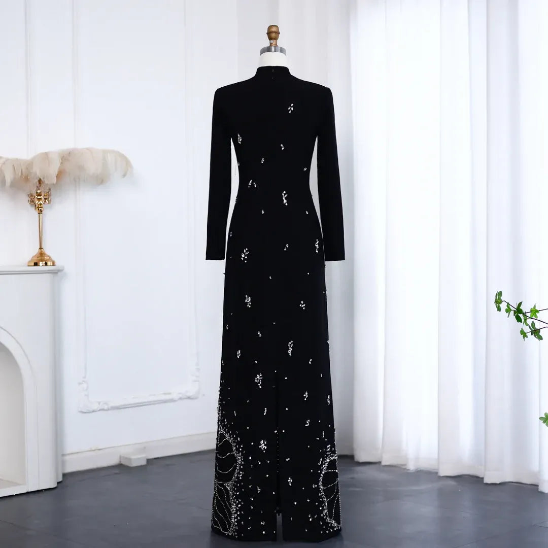 Luxury Crystal Maxi Gown