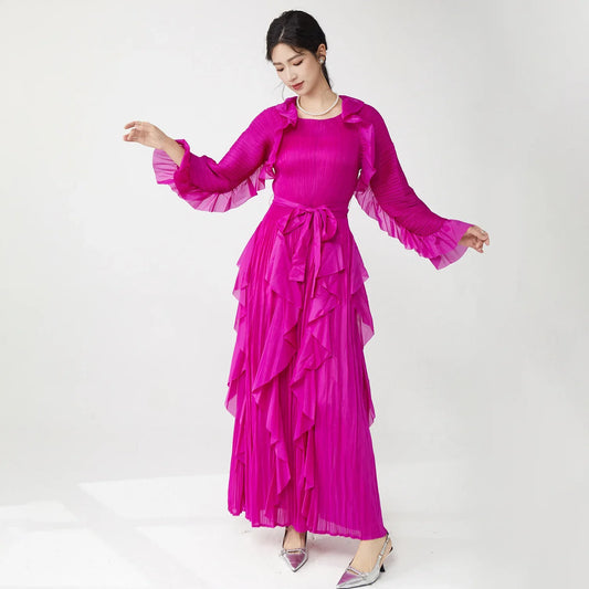 Truly Plissé Chic Ruffle Dress