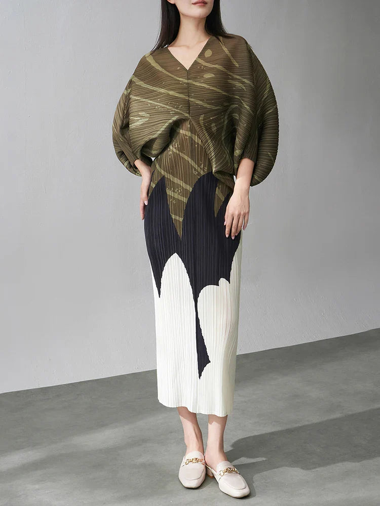 Luxe Accordion Pleated Dress