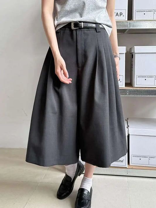 Women's Japanese Wide-Leg Culottes