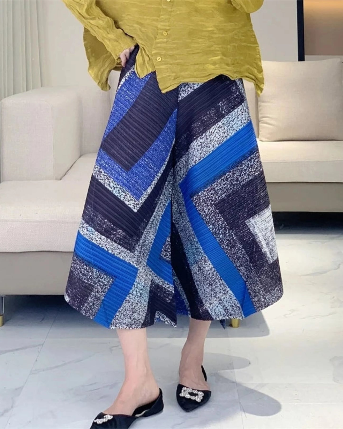 Luxury Japanese Plissé Culottes