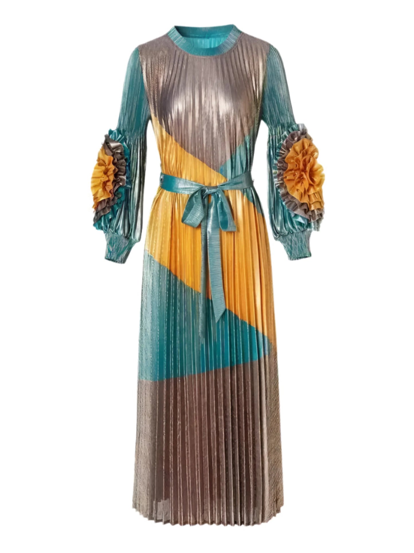 Japanese Plissé 3D Ruffle Dress
