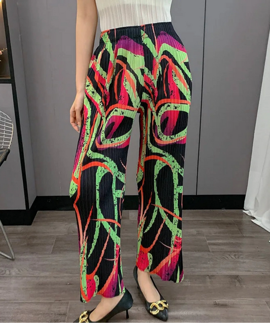 Truly Pleated Pull-On Trousers