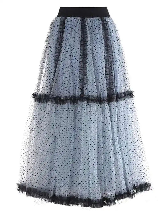 Luxe Tulle Midi Pull-On Skirt