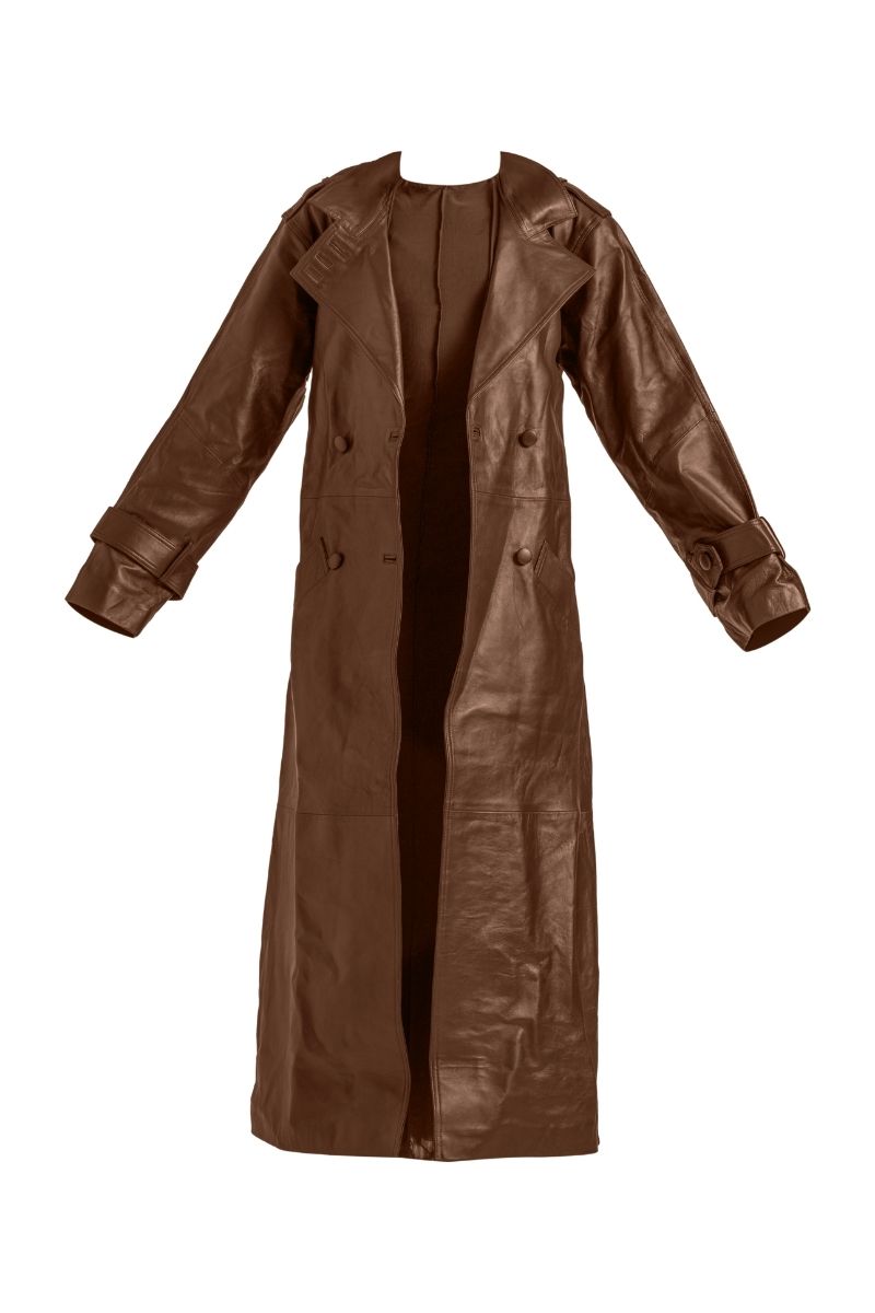 KIAH BLACK COFFEE DRESS AND COAT SET