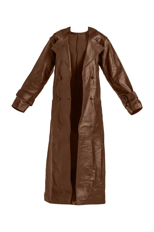 KIAH BLACK COFFEE DRESS AND COAT SET