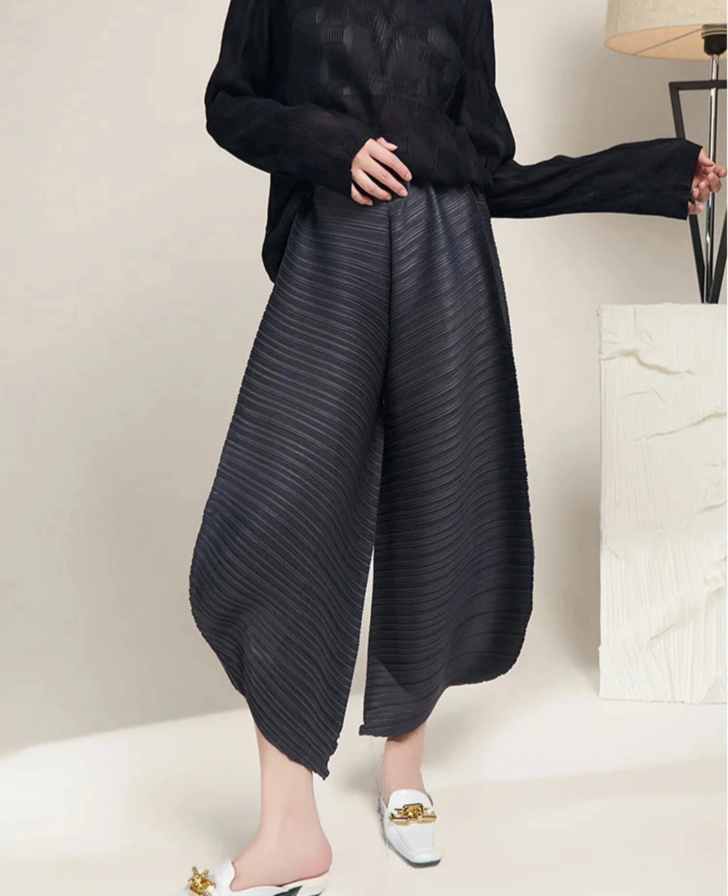 Luxury Japanese Pleated Culottes