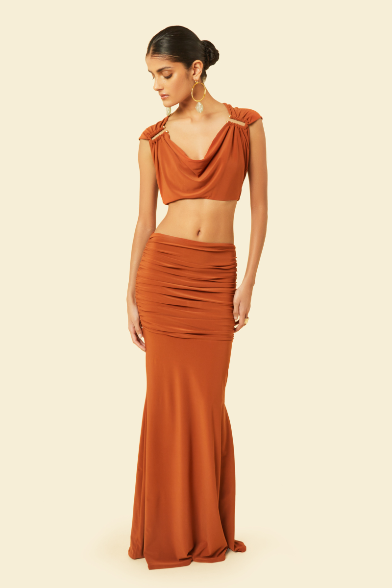 OLERIA CO-ORD SET IN ORANGE