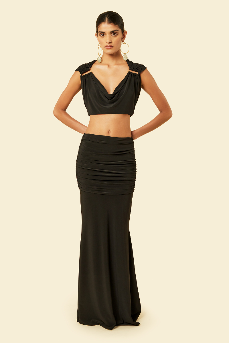 OLERIA CO-ORD SET IN BLACK
