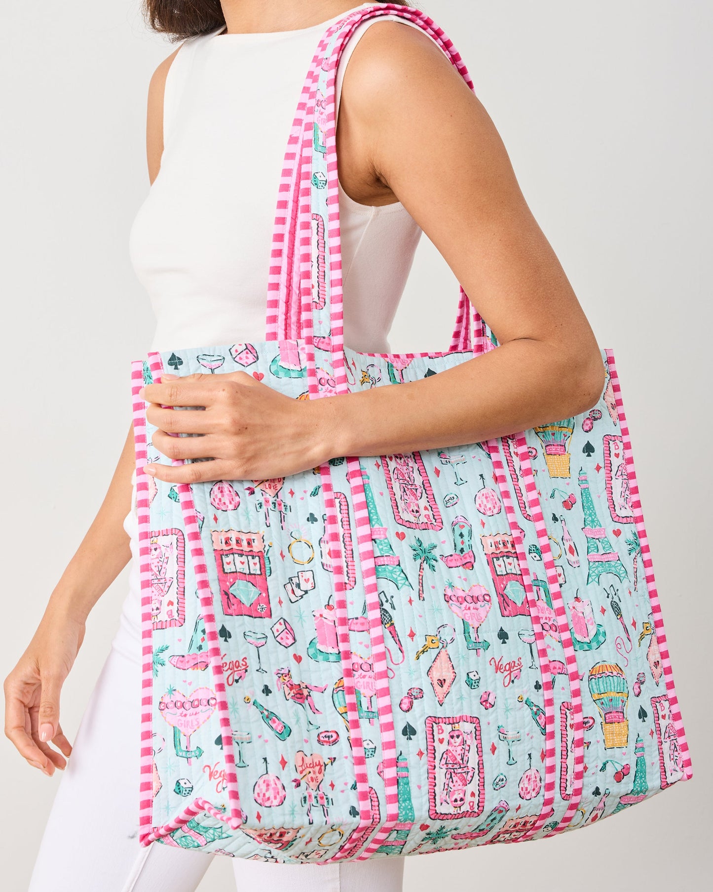 Viva Las Vegas - The Traveler Tote - Mint
