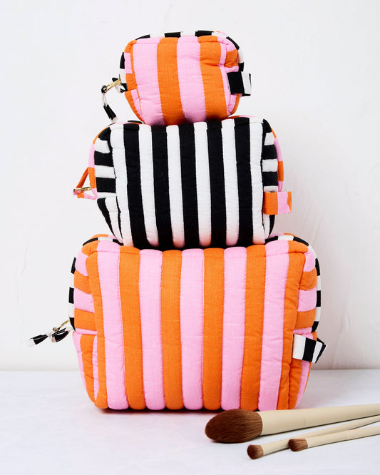Showtime Stripes - Three's Best Pouch Set - Skeleton Candy