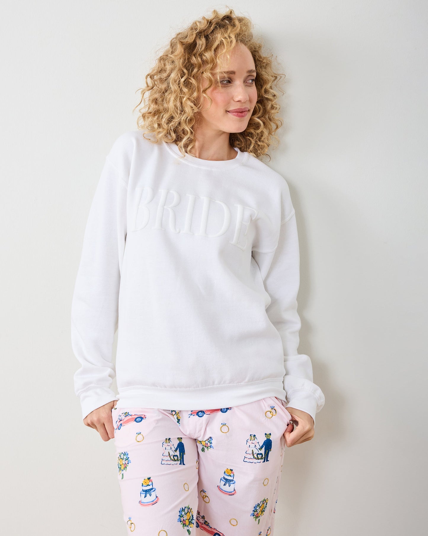 White - Bride Sweatshirt - Three Girls Shop