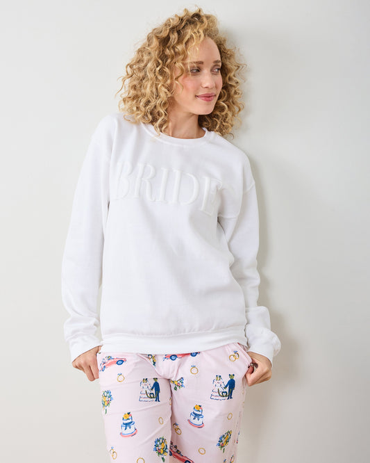 White - Bride Sweatshirt - Three Girls Shop