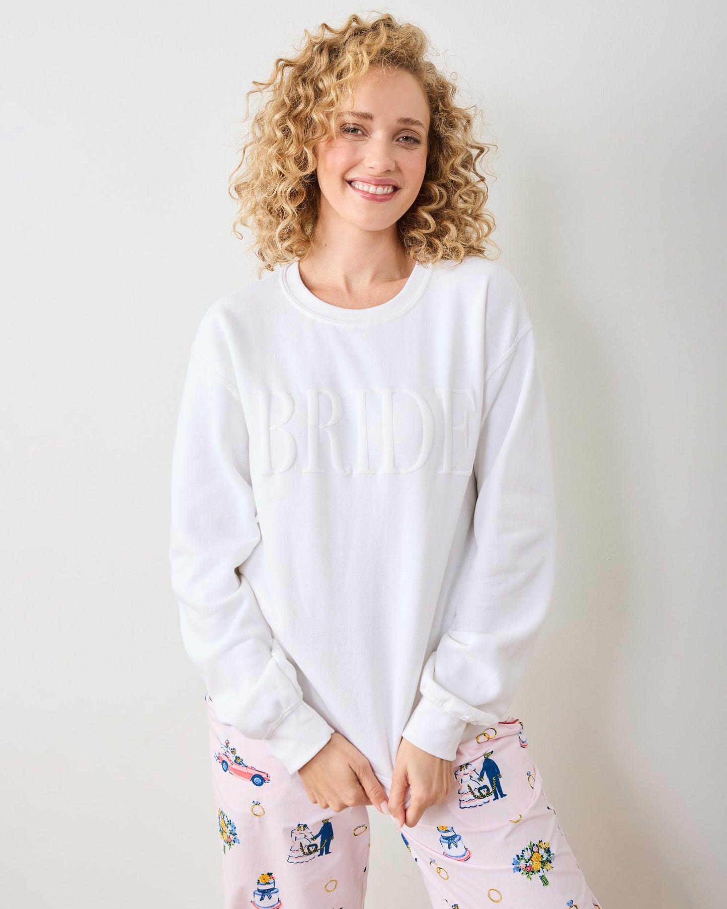 White - Bride Sweatshirt - Three Girls Shop