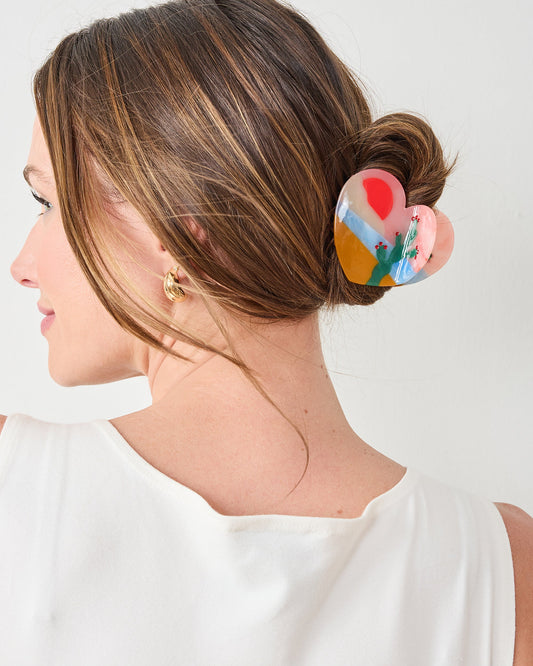Sunset Combo - Cactus Sunset Hair Claw Clip - Something Minty