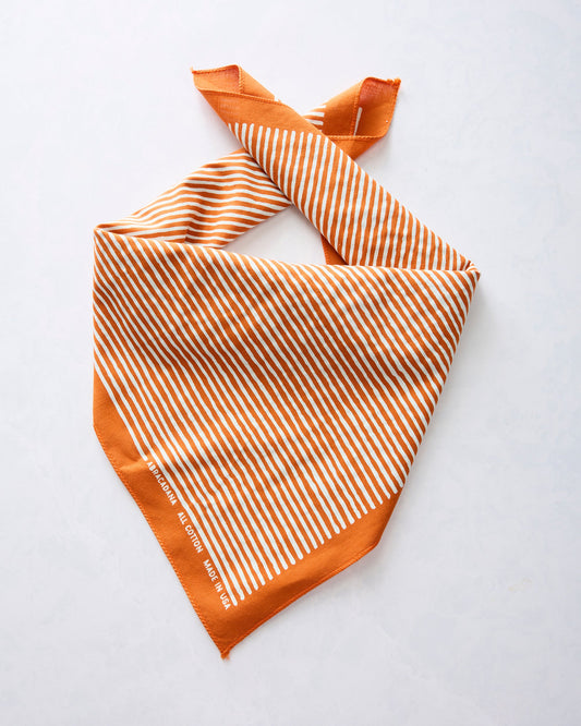 Marmalade Orange - Striped Bandana - Abracadana