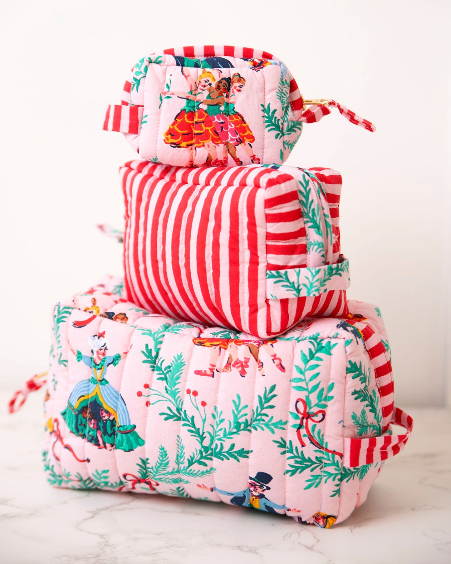 Nutcracker Dreams - Three's Best Pouch Set - Ballet Pink
