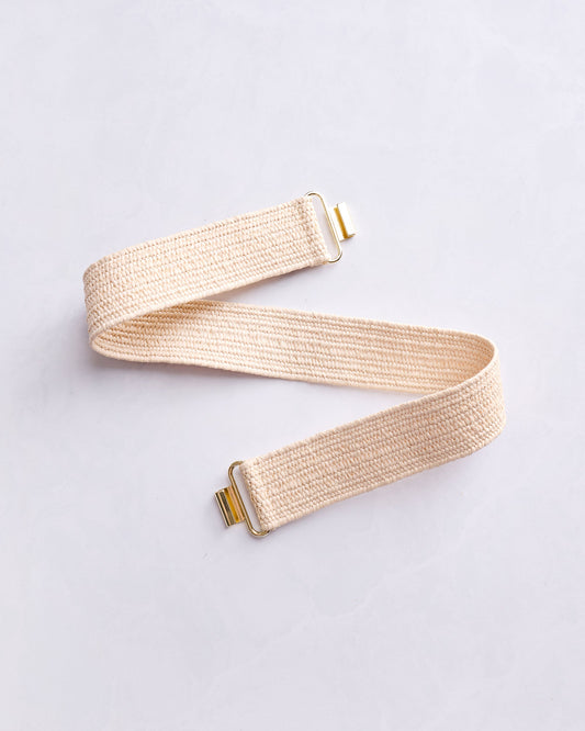 Tan - Raffia Belt - Garland Bags