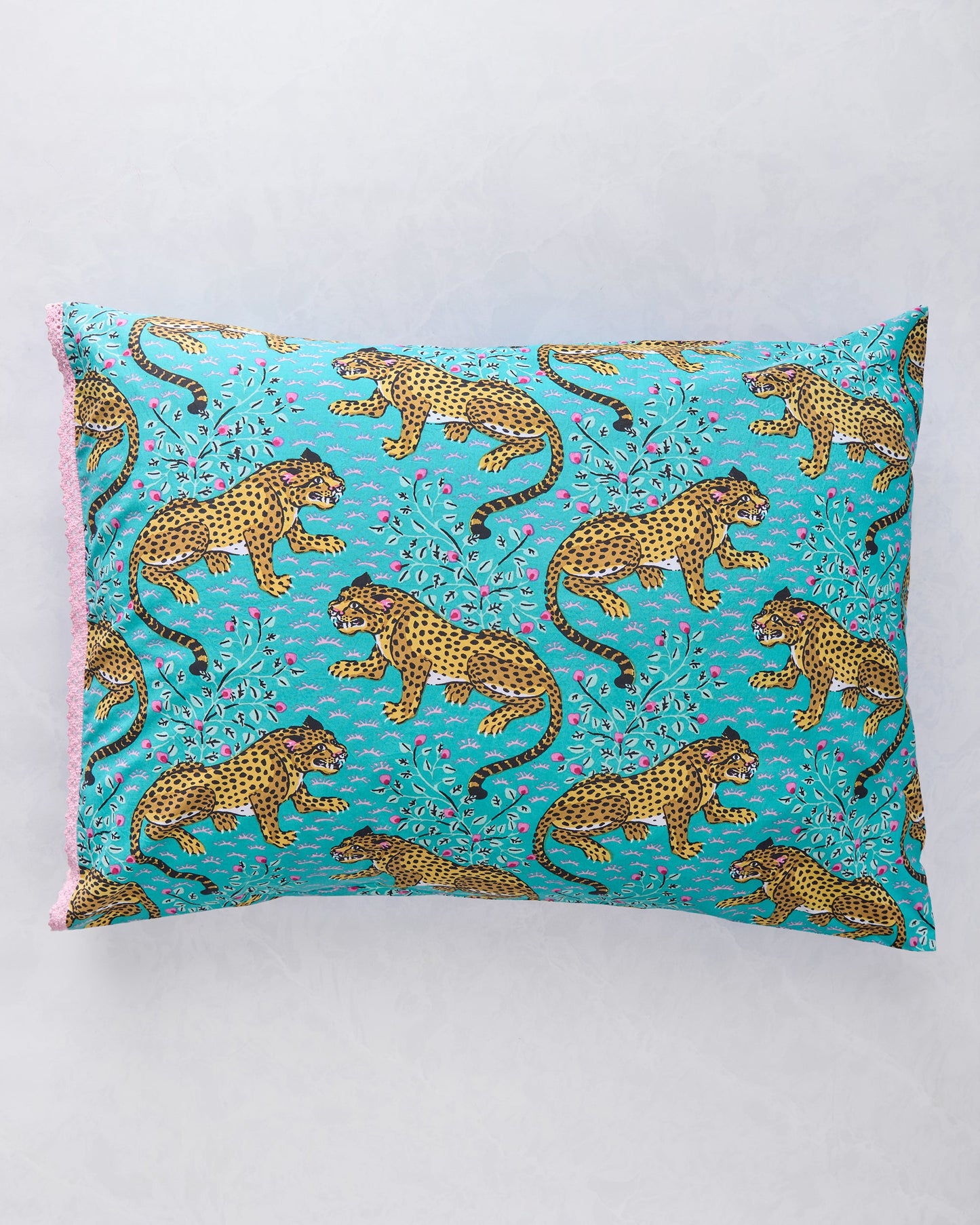 Bagheera - Set of 2 Pillowcase - Turquoise