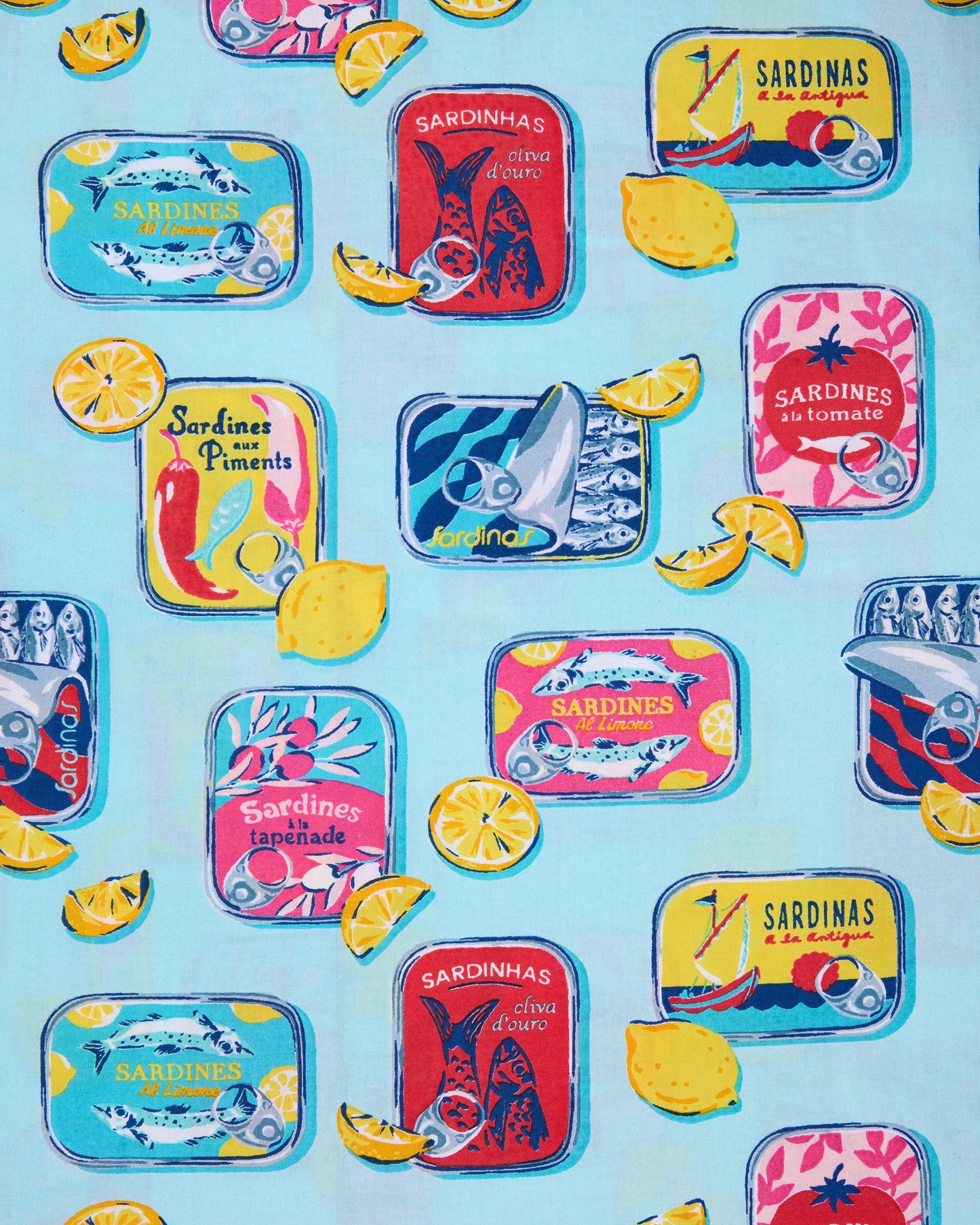 Retro Sardines - The Traveler Tote - Open Water