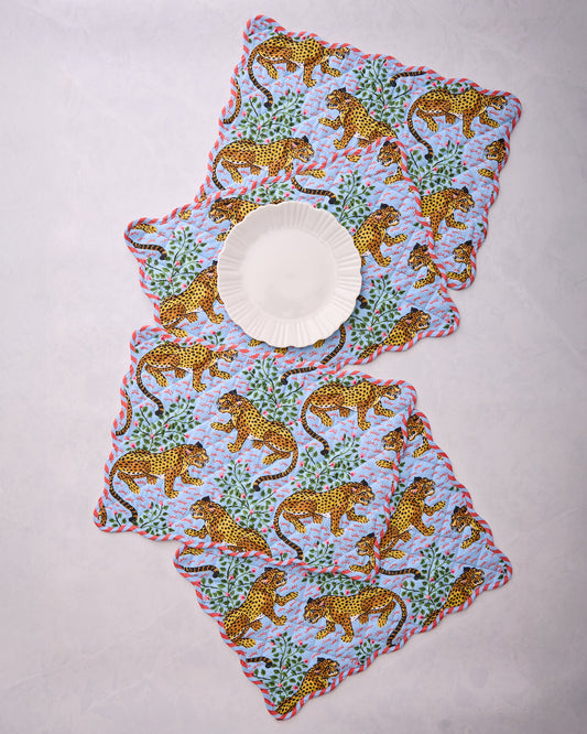 Bagheera - Placemats Set Of 4 - Pale Blue
