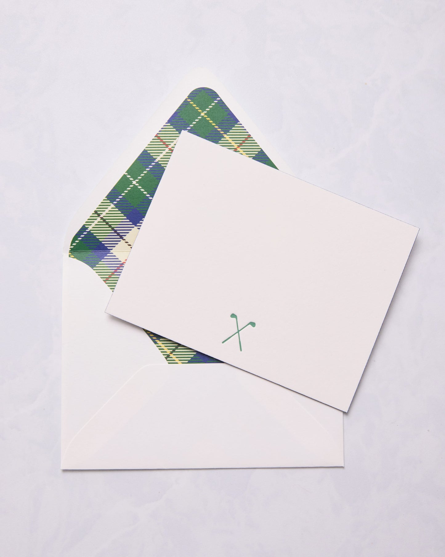 Golf - Fancy Pants Notecards - Color Box Design & Letterpress