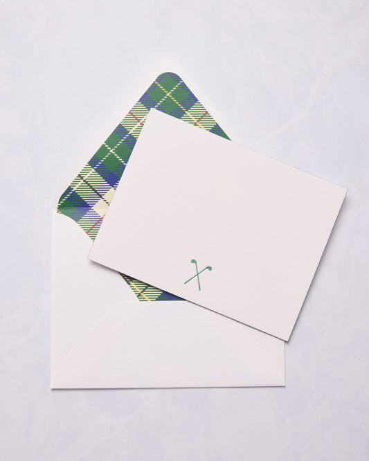 Golf - Fancy Pants Notecards - Color Box Design & Letterpress