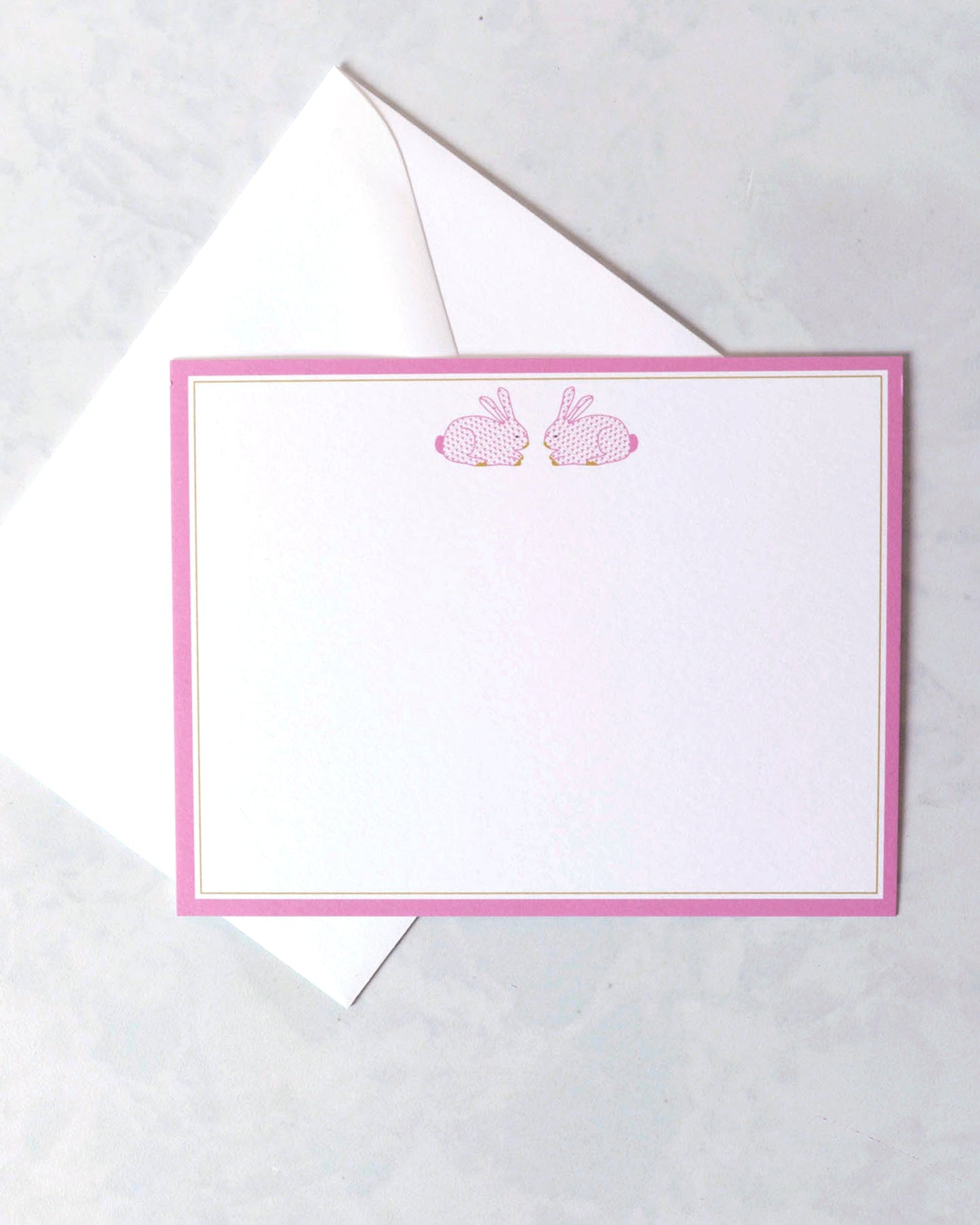 Pink Bunny - Stationery Set - Katherine Kelly Designs