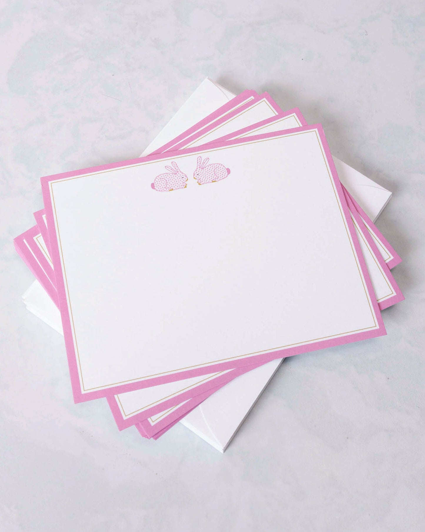 Pink Bunny - Stationery Set - Katherine Kelly Designs