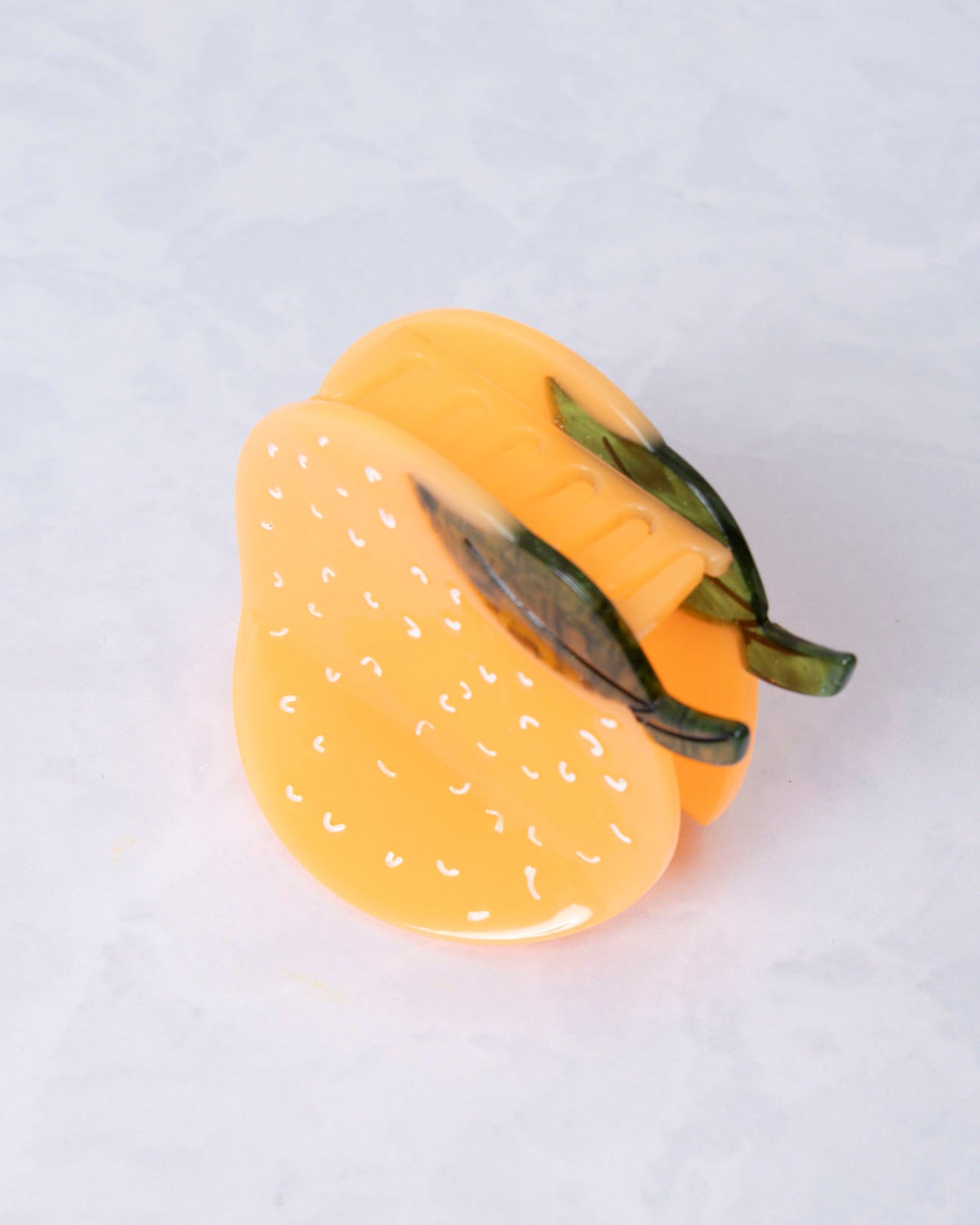 Orange Slice - Hand-Painted Claw Hair Clip- Jenny Lemons