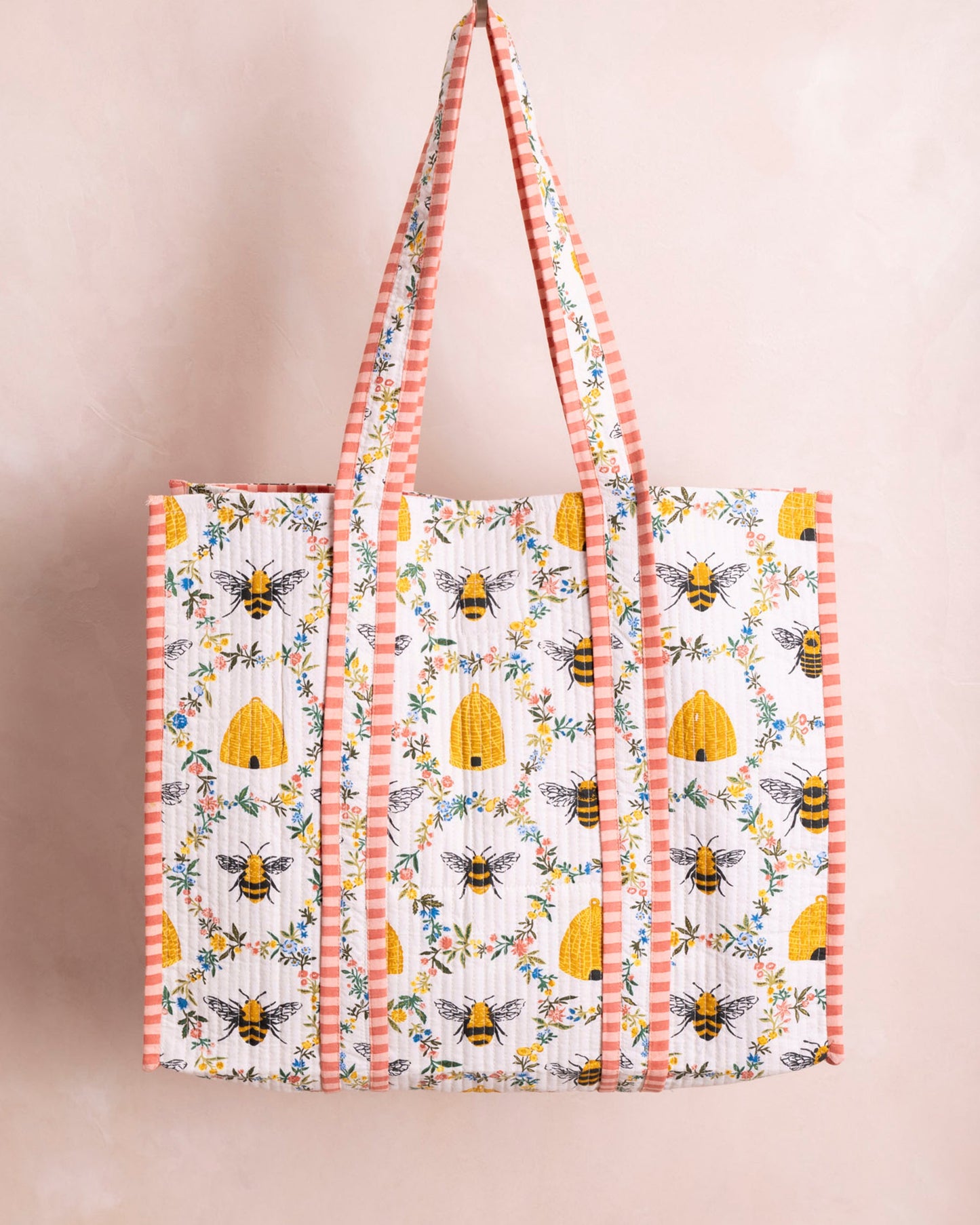 Sweet Bee - The Traveler Tote - Cream