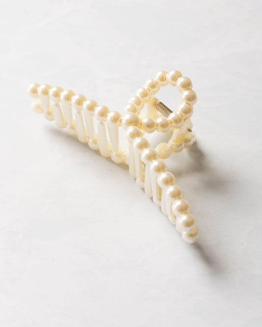 Oval - Pearl Hair Claw Clips - Josslyn by Wall to Wall