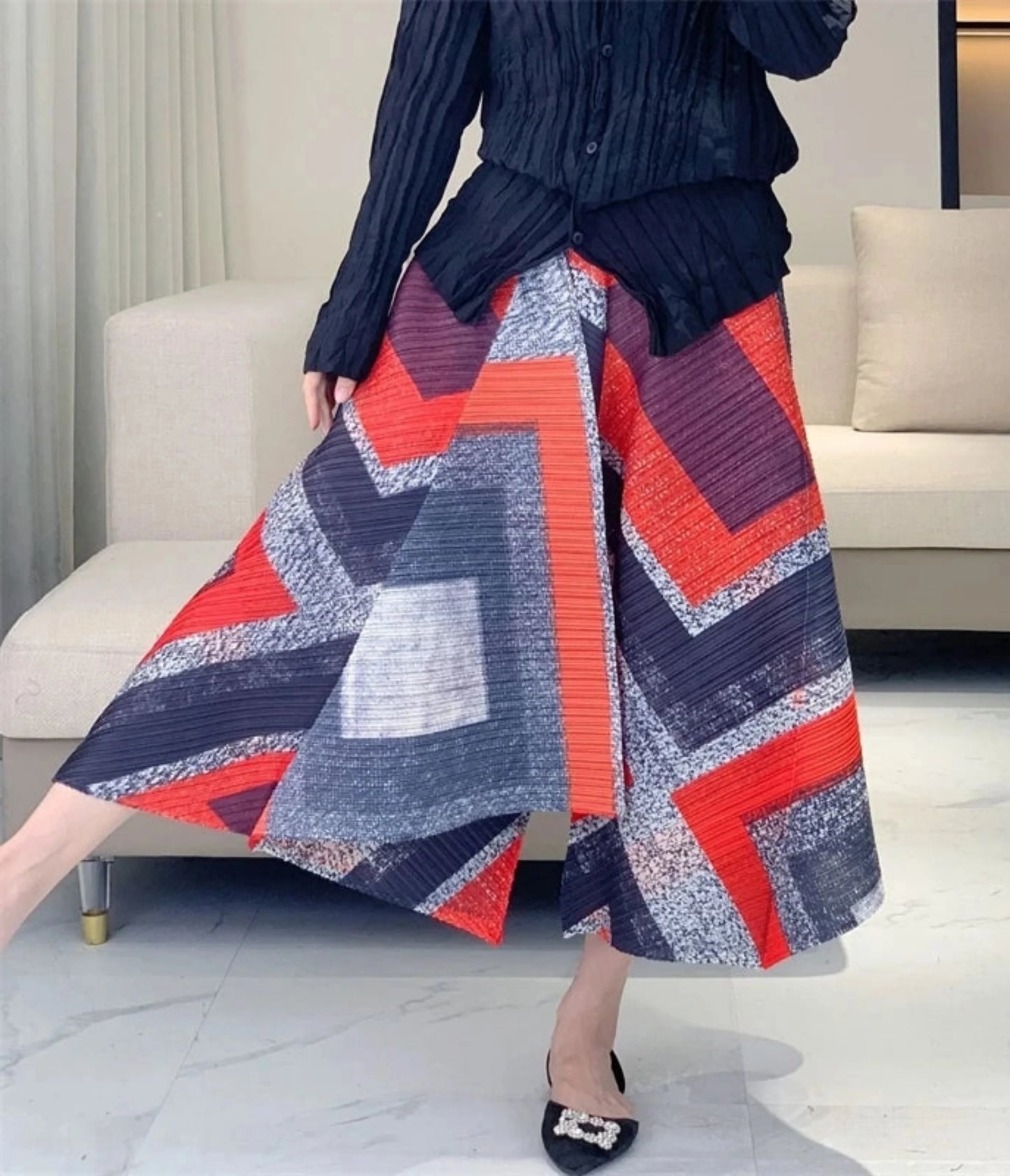 Luxury Japanese Plissé Culottes